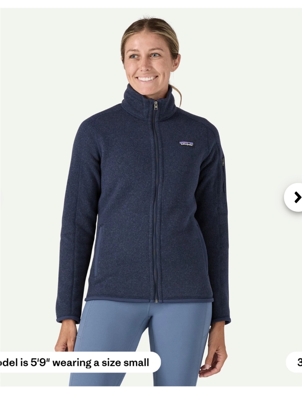 Patagonia Women's Navy Full-Zip Fleece Jacket